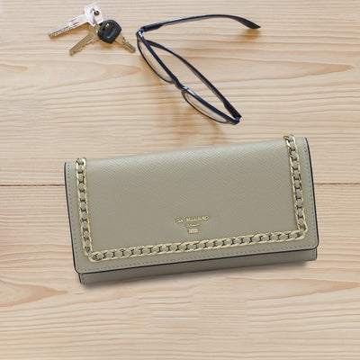 Franzy Leather Ladies Wallet - Chalk