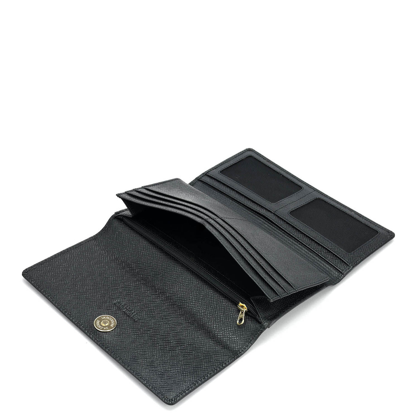 Franzy Leather Ladies Wallet - Black