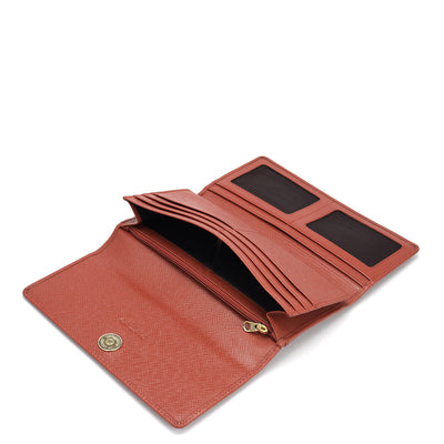 Franzy Leather Ladies Wallet - Brick