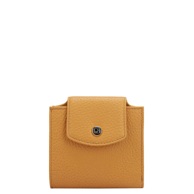 Wax Leather Ladies Wallet - Apricot Crush