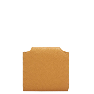 Wax Leather Ladies Wallet - Apricot Crush