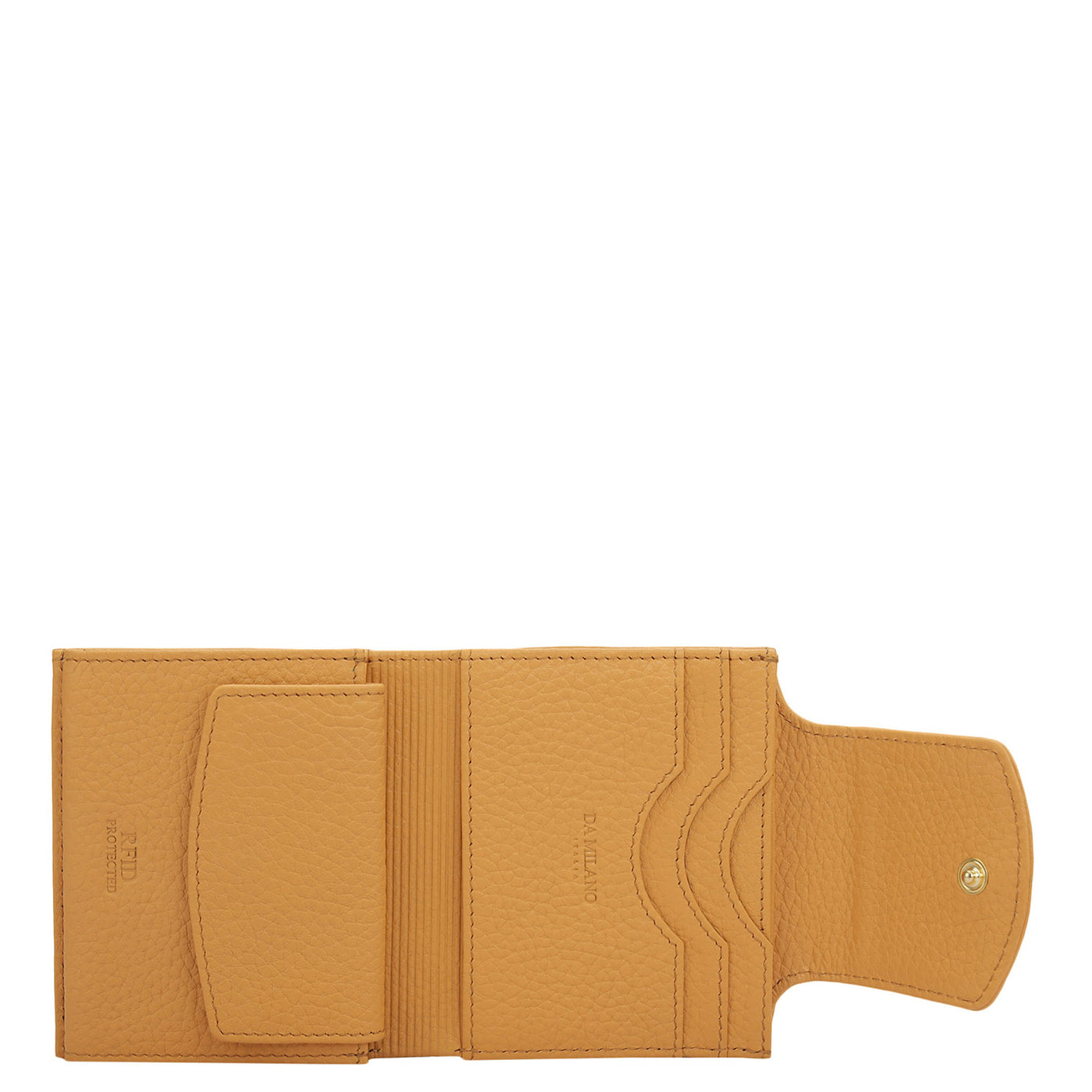 Wax Leather Ladies Wallet - Apricot Crush