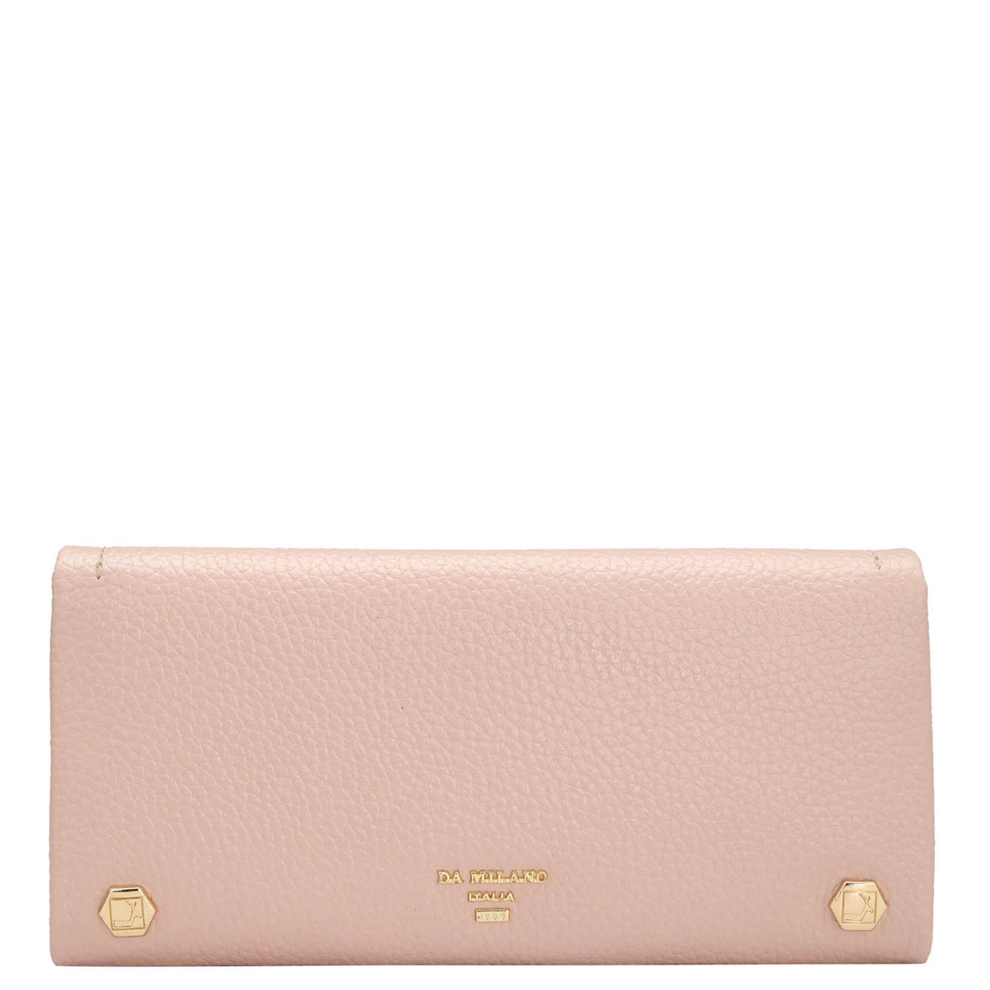 Wax Leather Ladies Wallet - Baby Pink