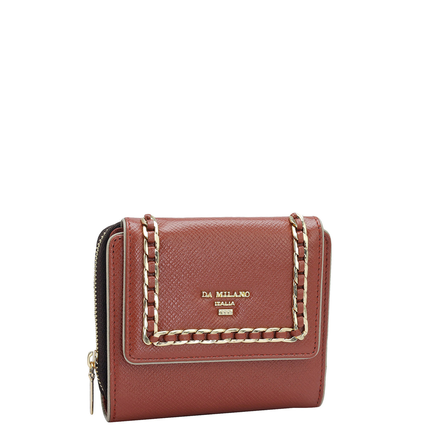 Franzy Leather Ladies Wallet - Brick