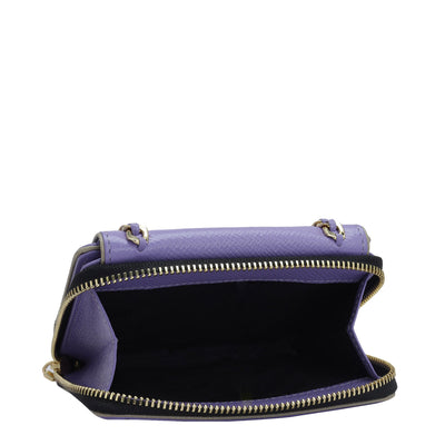 Franzy Leather Ladies Wallet - Purple Haze