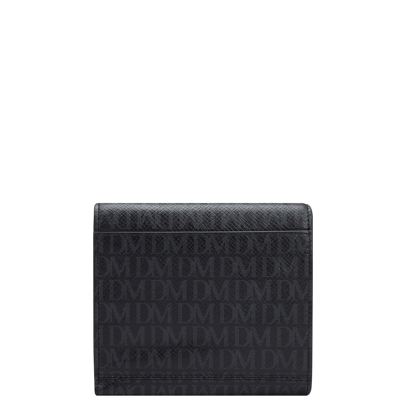 Monogram Leather Ladies Wallet - Black