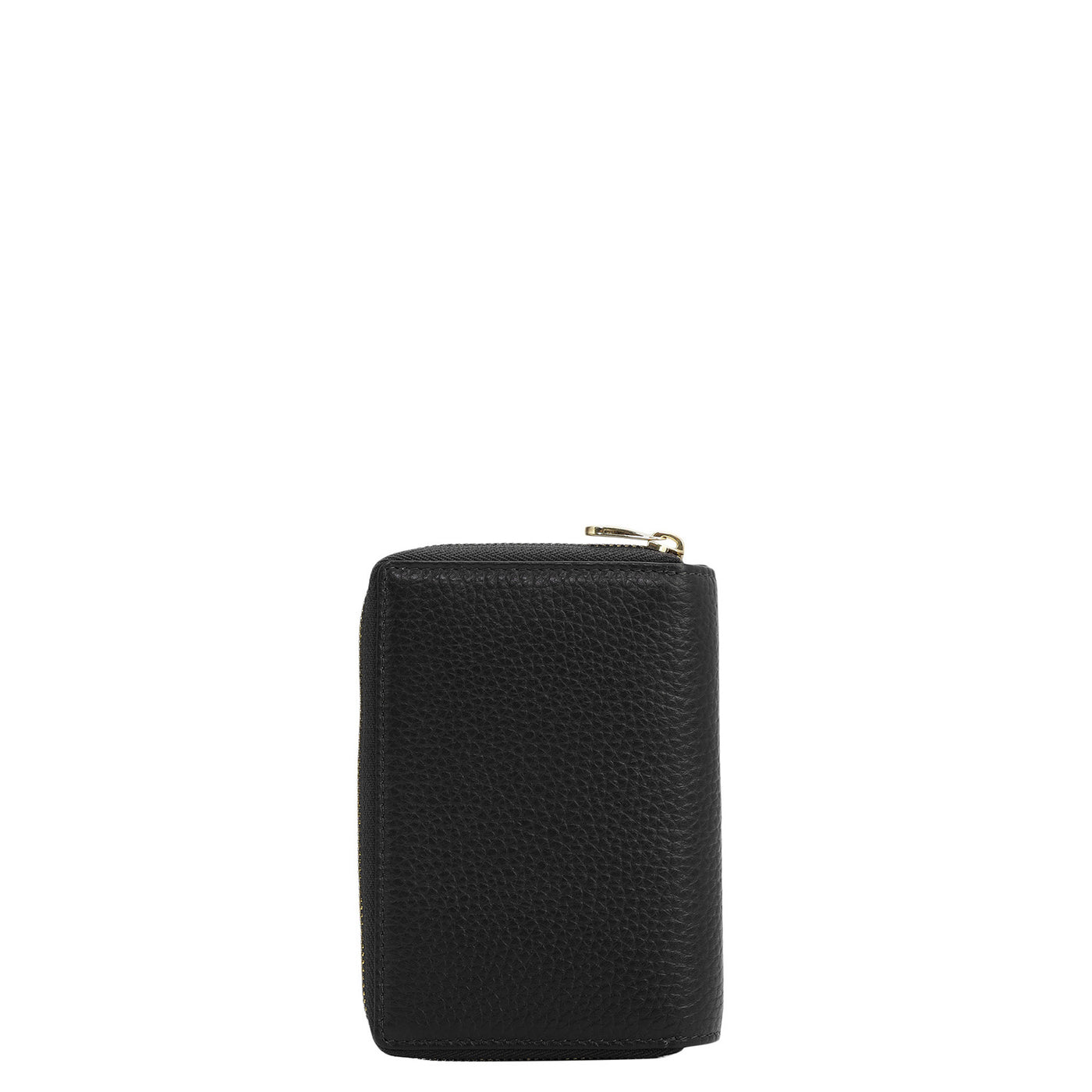 Wax Leather Ladies Wallet - Black