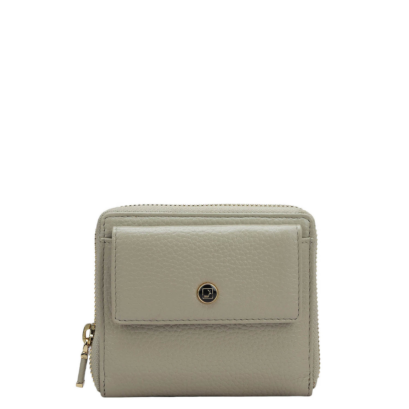 Wax Leather Ladies Wallet - Khaki