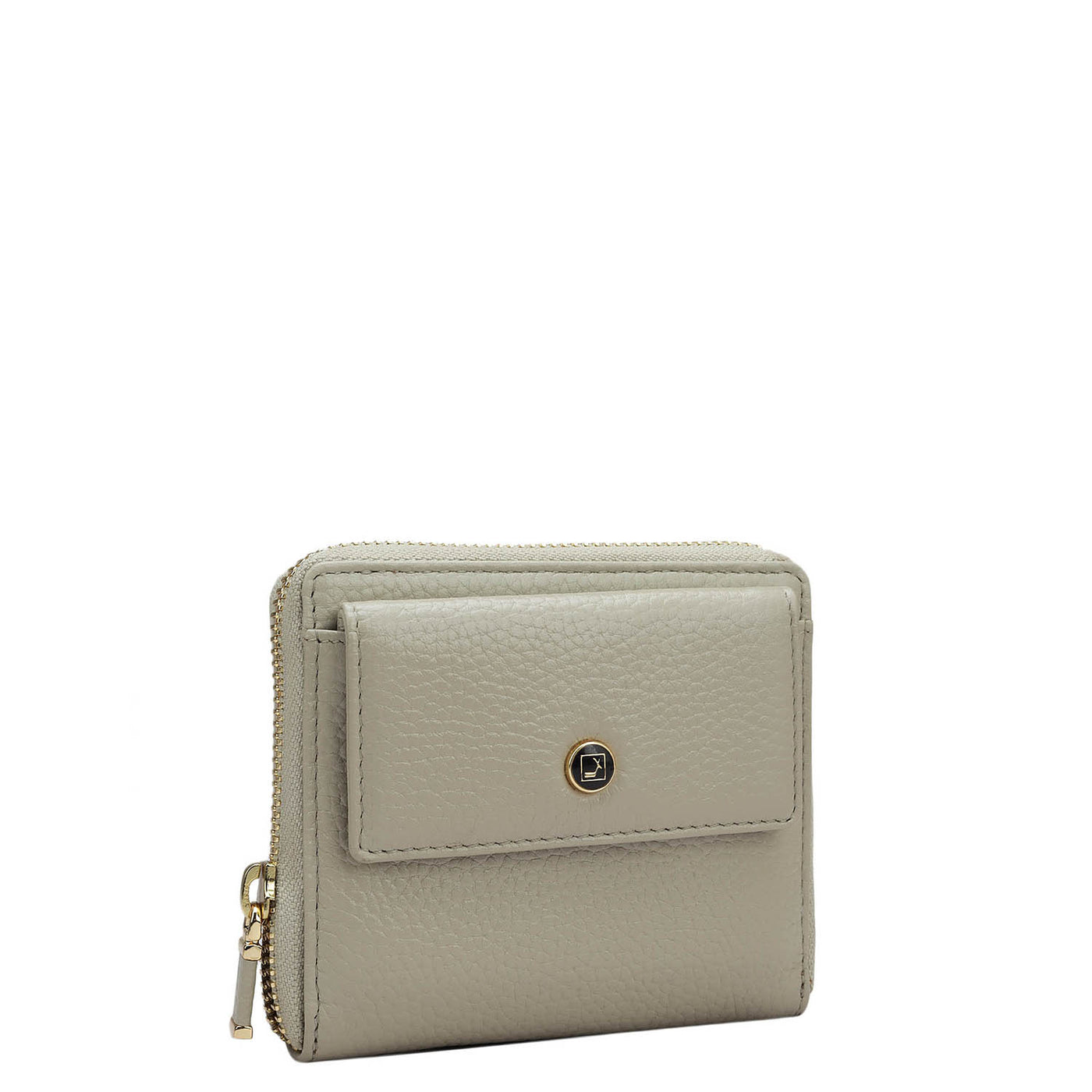 Wax Leather Ladies Wallet - Khaki