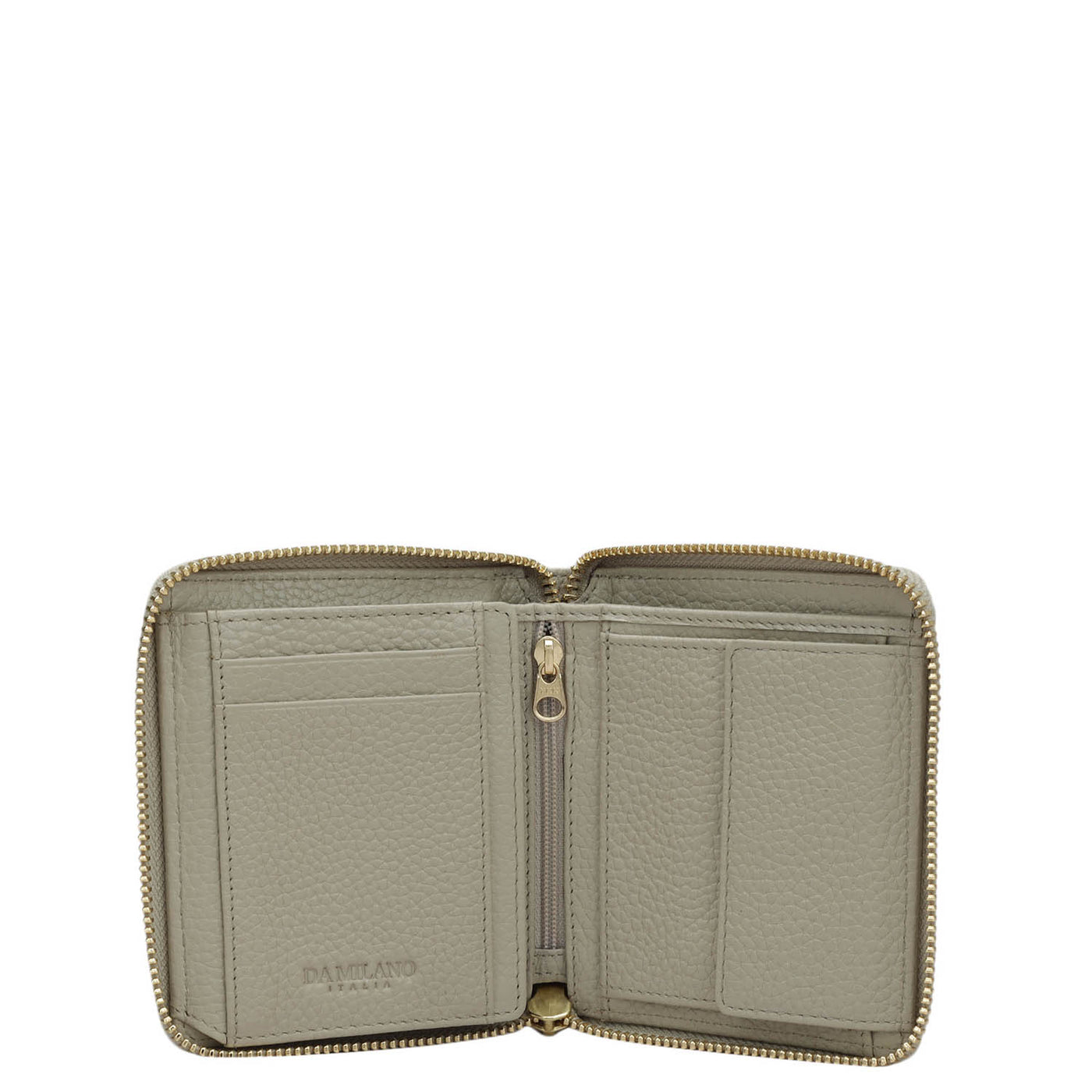 Wax Leather Ladies Wallet - Khaki