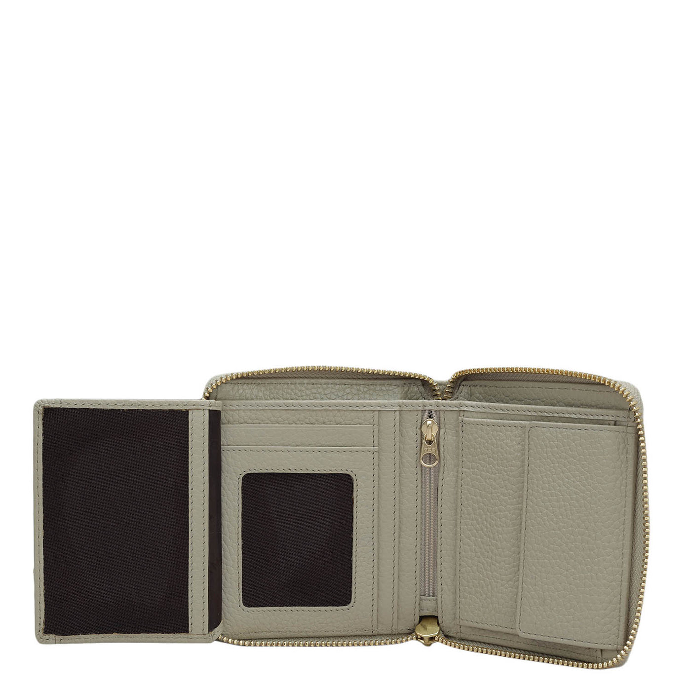 Wax Leather Ladies Wallet - Khaki