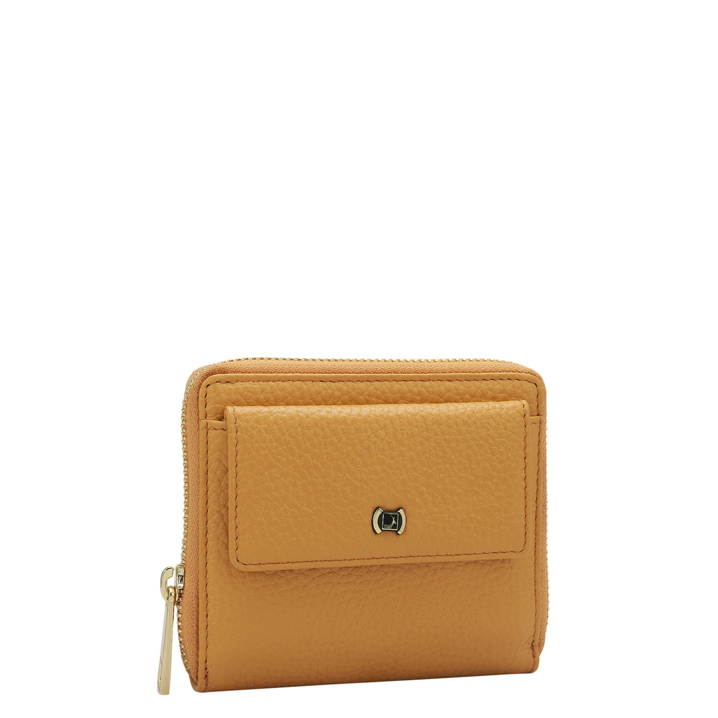 Wax Leather Ladies Wallet - Apricot Crush