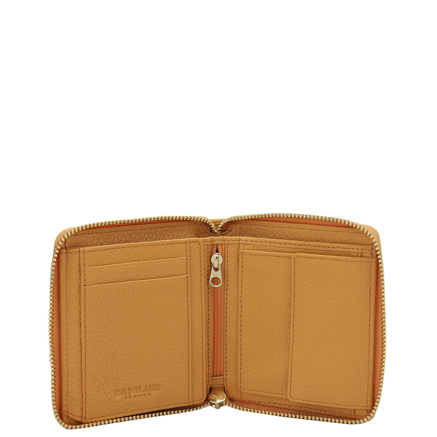 Wax Leather Ladies Wallet - Apricot Crush