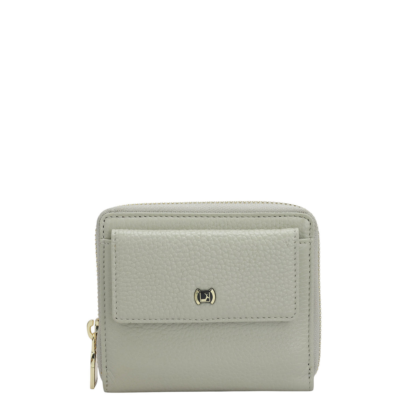 Wax Leather Ladies Wallet - Khaki