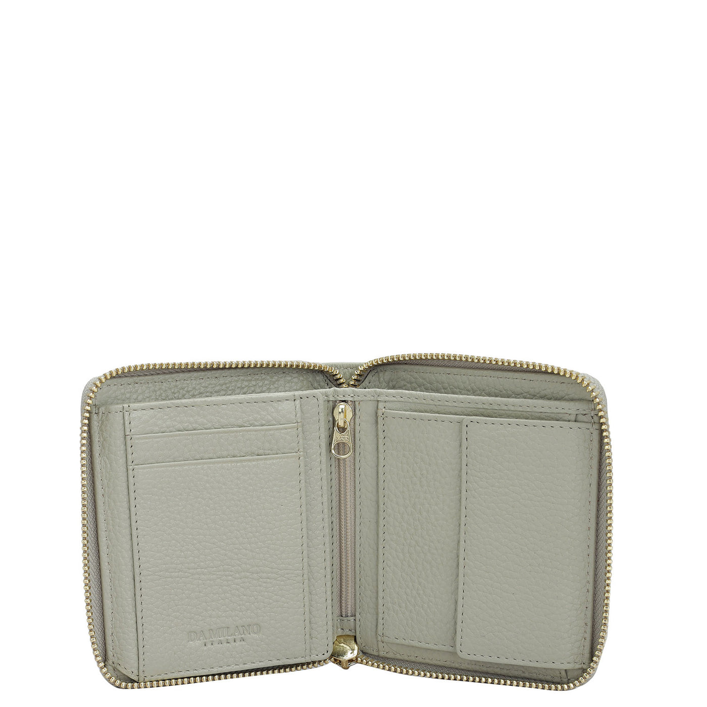 Wax Leather Ladies Wallet - Khaki