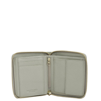 Wax Leather Ladies Wallet - Khaki