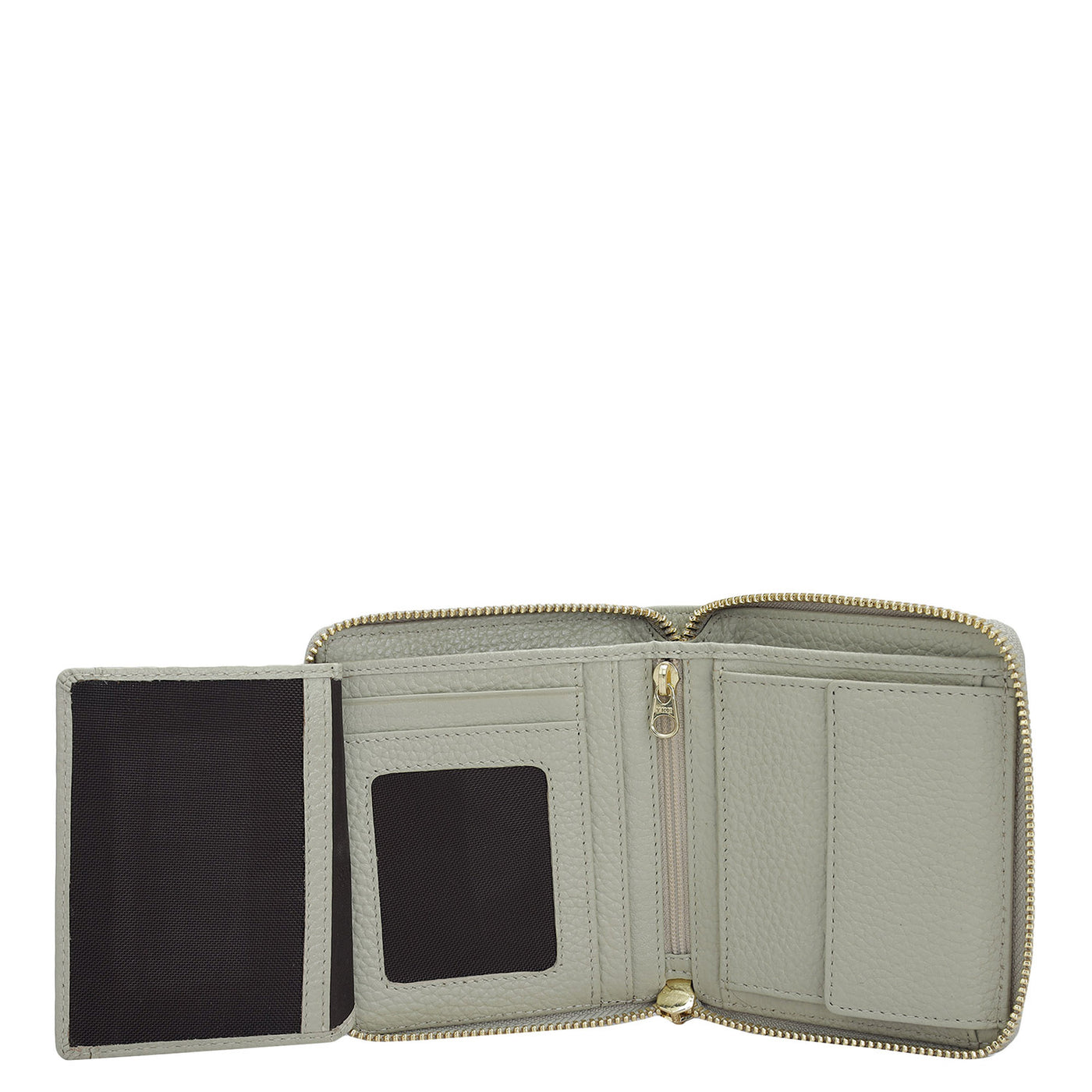 Wax Leather Ladies Wallet - Khaki