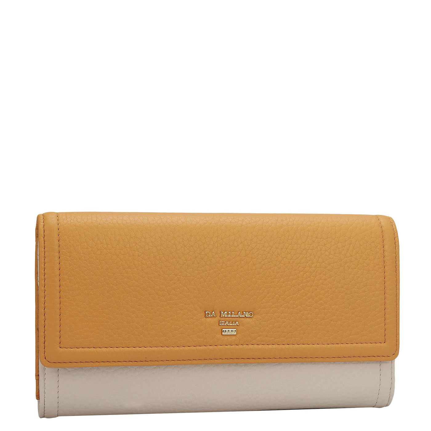 Wax Leather Ladies Wallet - Apricot Crush & Butter