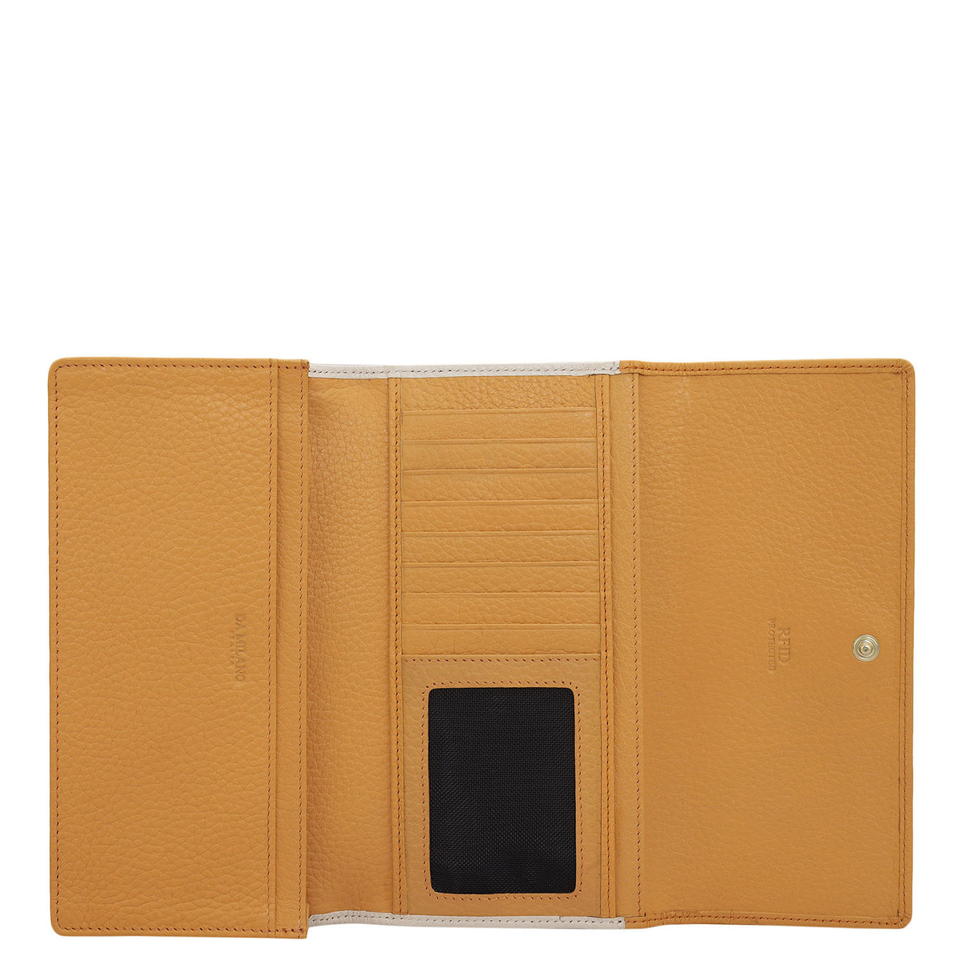 Wax Leather Ladies Wallet - Apricot Crush & Butter