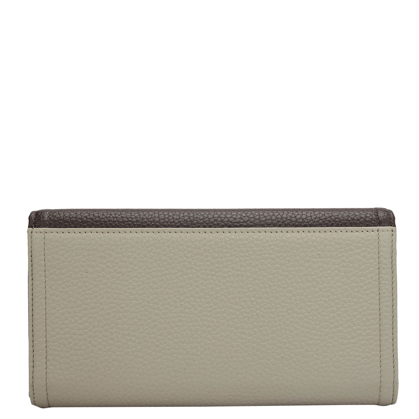 Wax Leather Ladies Wallet - Chocolate & Khaki