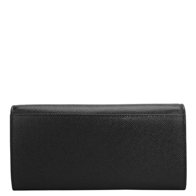 Franzy Leather Ladies Wallet - Black