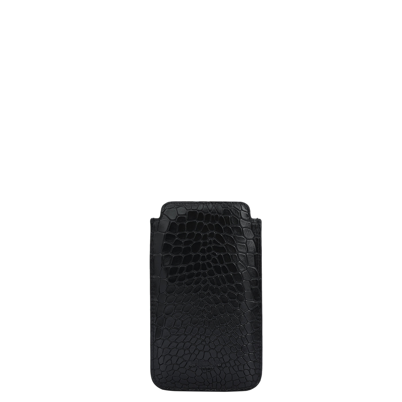 Croco Leather Mobile Case - Black