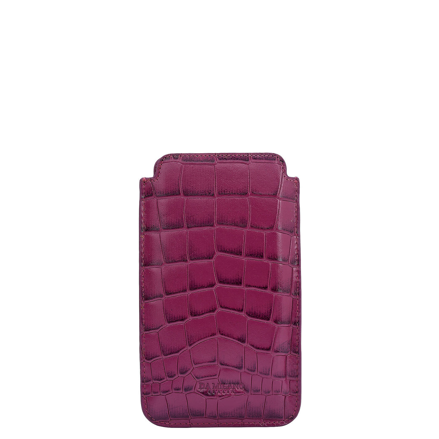 Croco Leather Mobile Case - Orchid