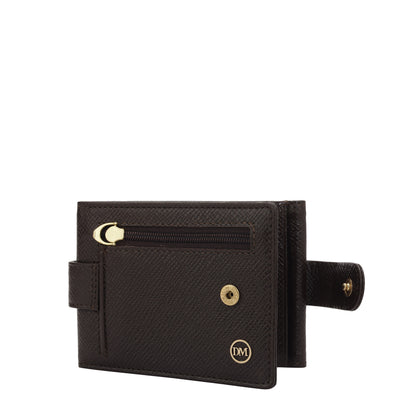 8 slots Leather Money Clip - Chocolate