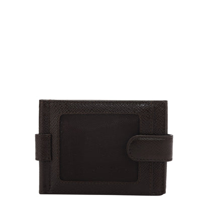 8 slots Leather Money Clip - Chocolate