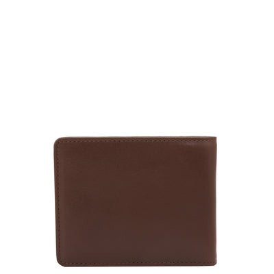 4 Slots Leather Money Clip - Brown