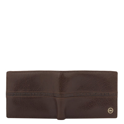 4 Slots Leather Money Clip - Brown