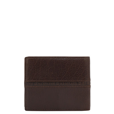 4 Slots Leather Money Clip - Brown