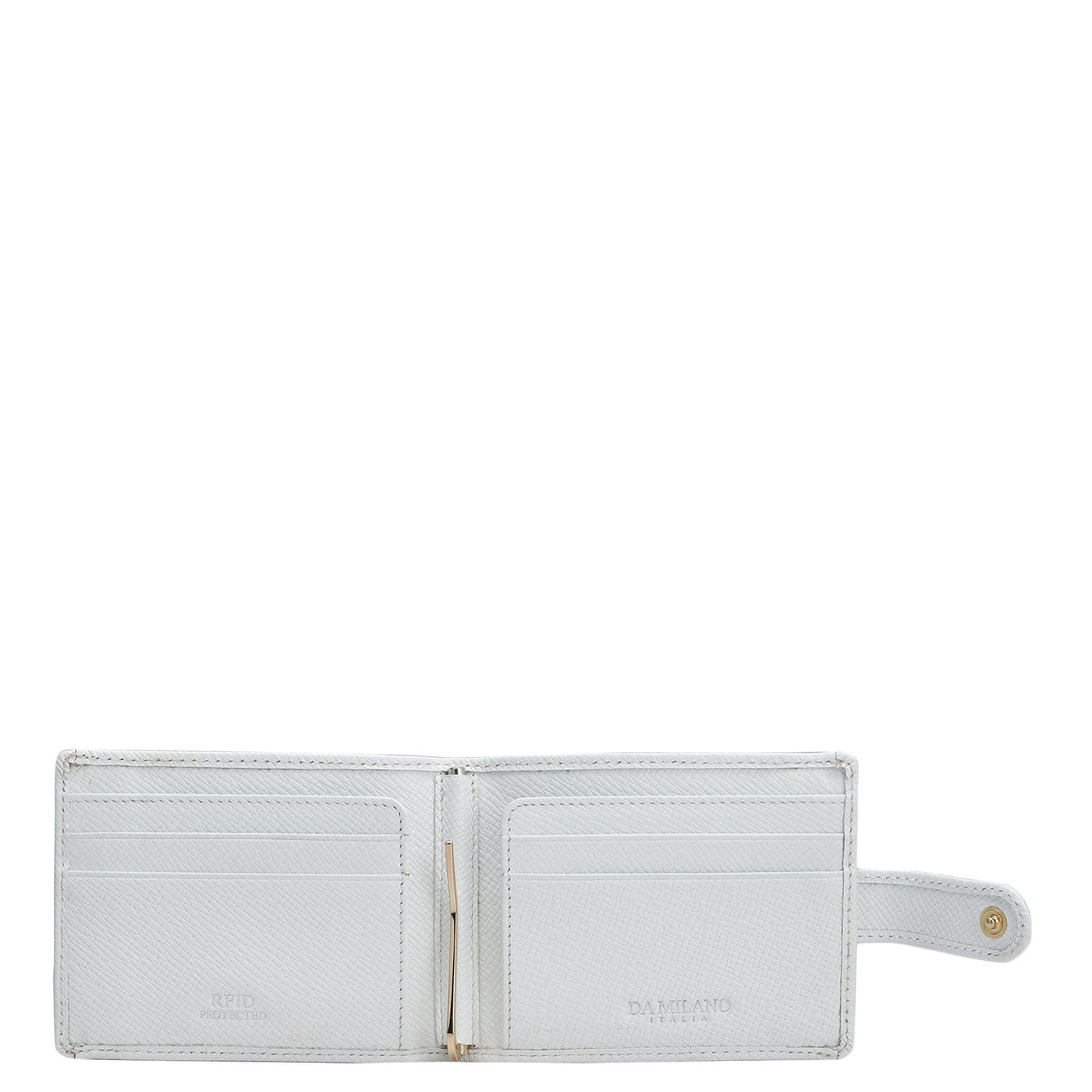 Franzy Leather Money Clip - White