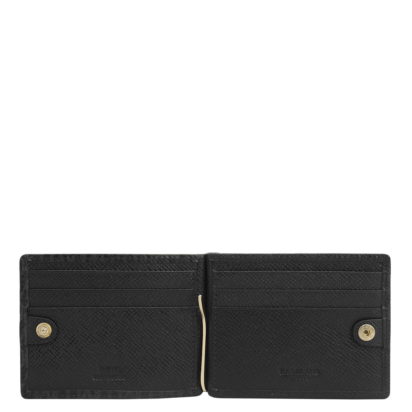 10 Slots Leather Money Clip - Black