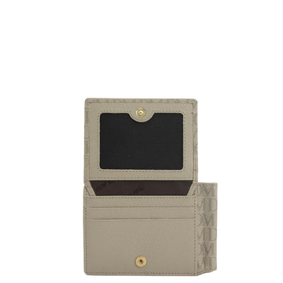 10 Slots Leather Money Clip - Chalk