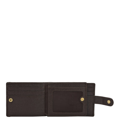 9 Slots Leather Money Clip - Brown