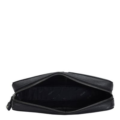 Franzy Leather Multi Pouch - Black