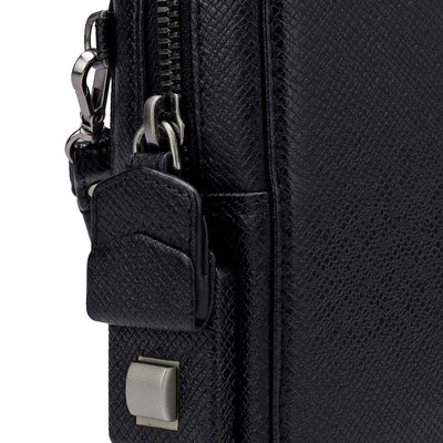 Franzy Leather Multi Pouch - Black