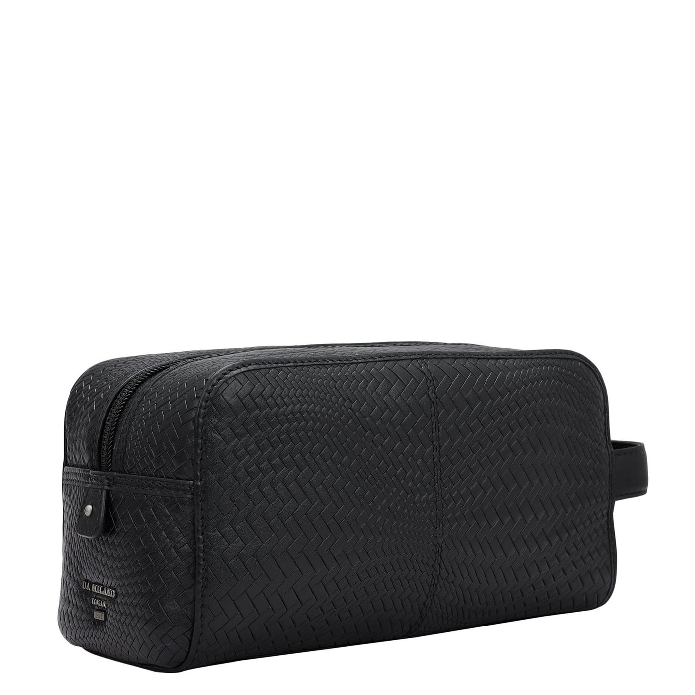 Mat Emboss Leather Multi Pouch - Black