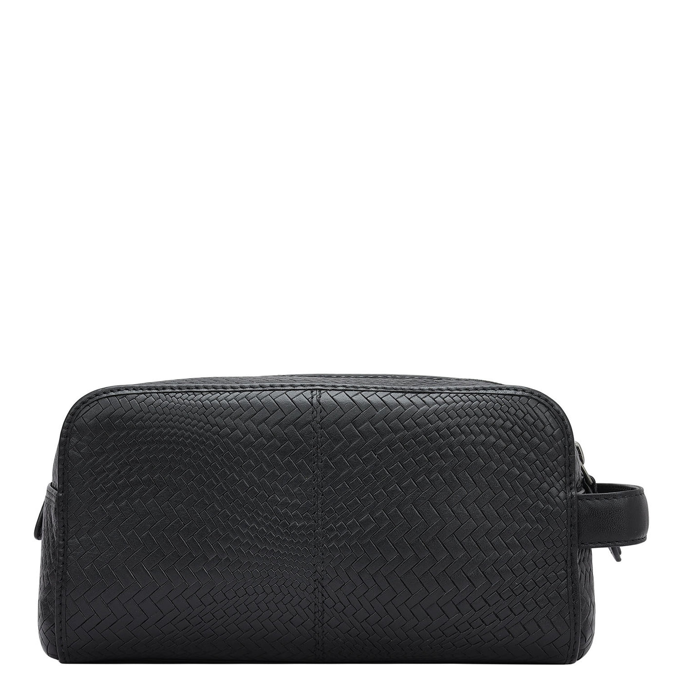 Mat Emboss Leather Multi Pouch - Black