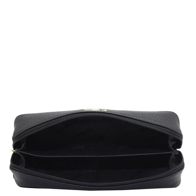 Wax Leather Multi Pouch - Black