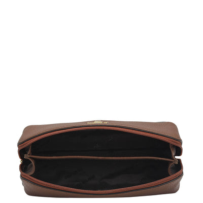 Wax Leather Multi Pouch - Espresso