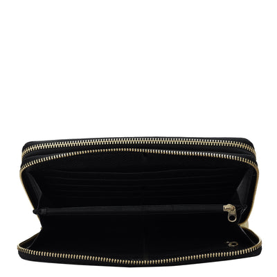 Monogram Leather Multi Pouch - Black