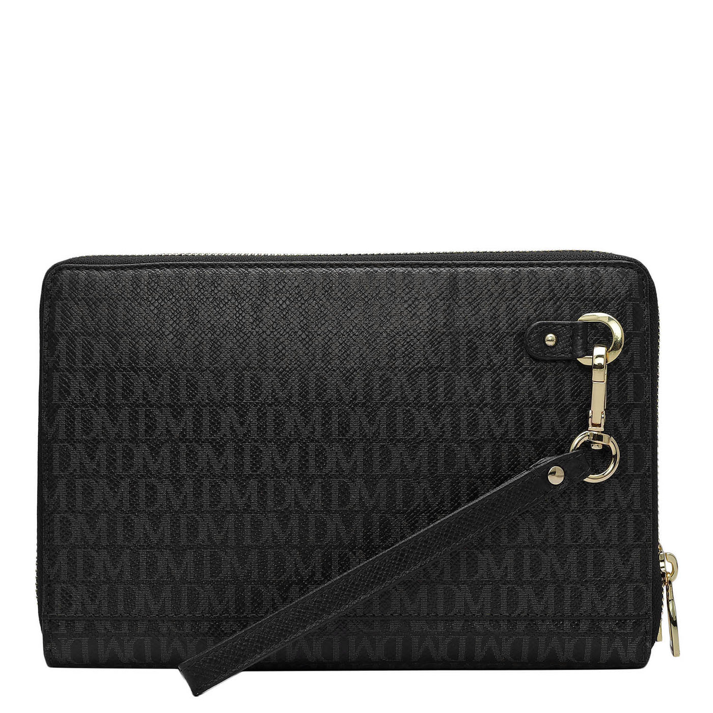 Monogram Leather Multi Pouch - Black