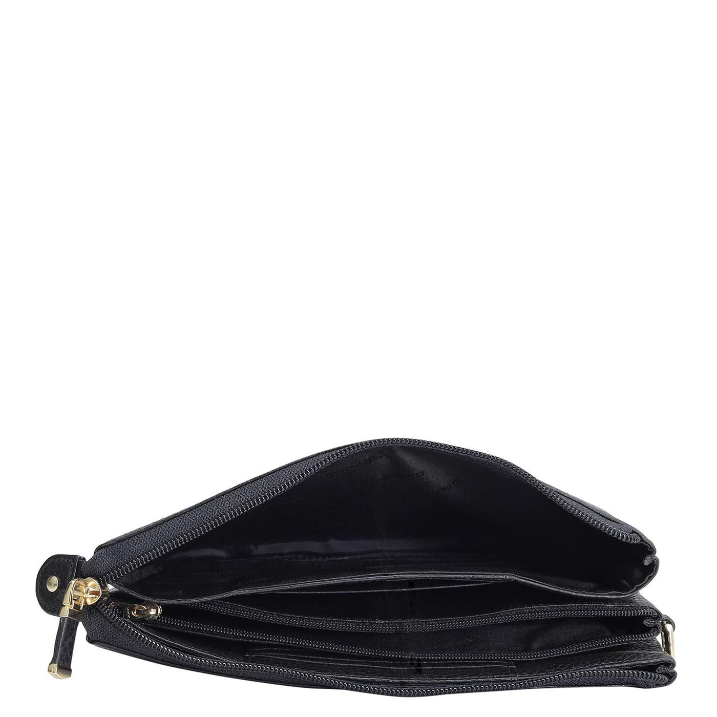 Wax Leather Multi Pouch - Black