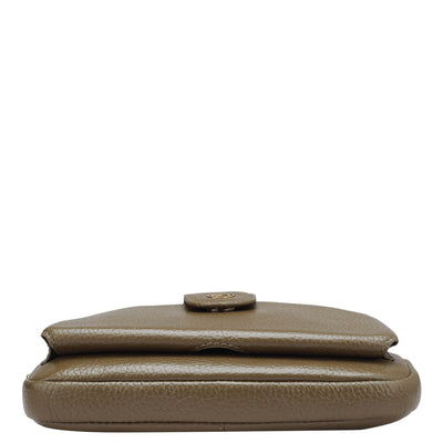 Wax Leather Multi Pouch - Moss