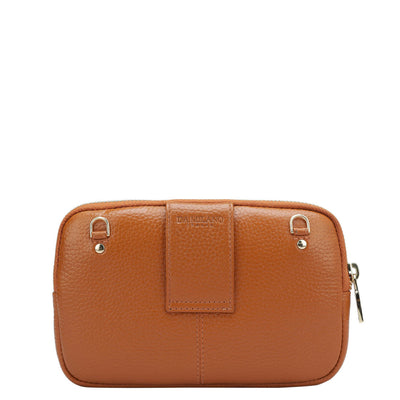 Wax Leather Multi Pouch - Orange