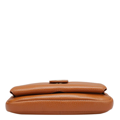 Wax Leather Multi Pouch - Orange