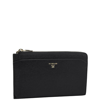 Franzy Leather Multi Pouch - Black