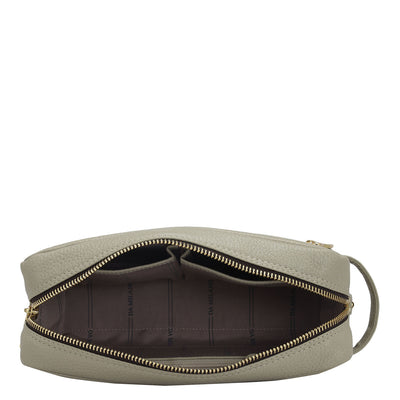 Wax Leather Multi Pouch - Khaki